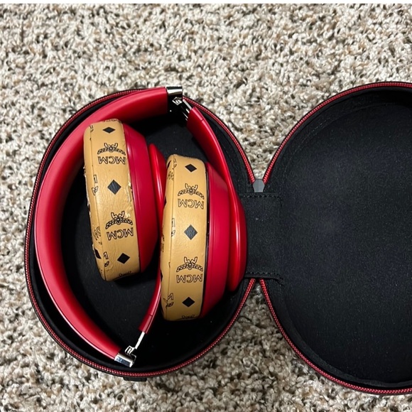 Beats by Dre Headphones Beats Studio 3s With Custom Mcm Ear Muffs